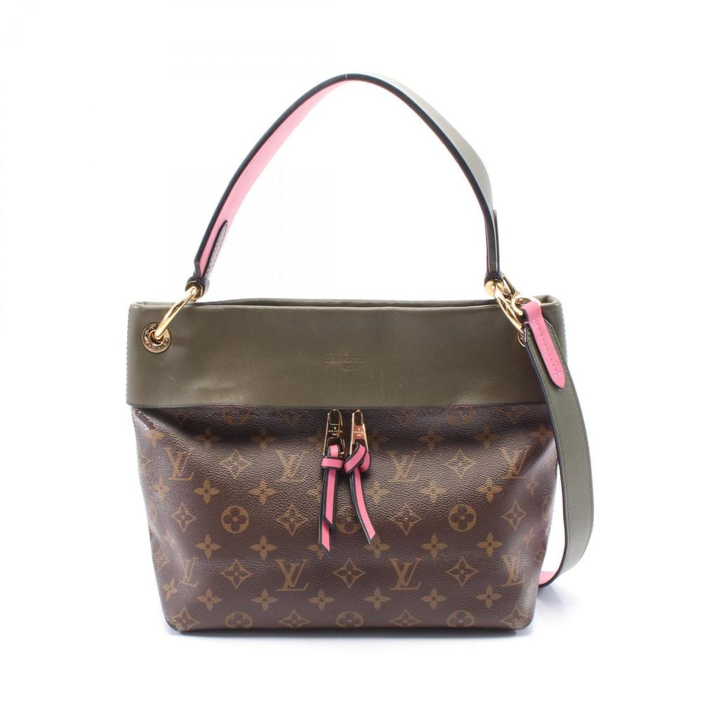 Louis Vuitton Khaki Shoulder Tuileries Besace Brown Green Monogram Bag